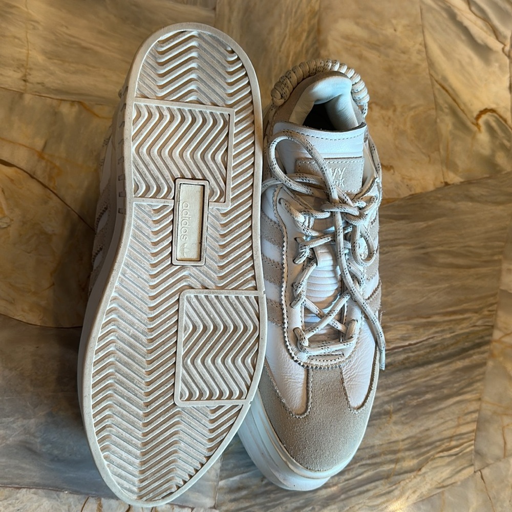 IVY PARK Women's Cream & White Layered Platform Athletic Sneakers - Picture 4 of 5